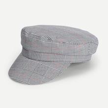 Shein Houndstooth Baker Boy Hat