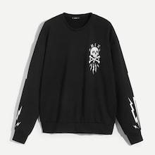 Shein Men Skull Print Sweatshirt