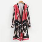Shein Self Tie Florals Kimono