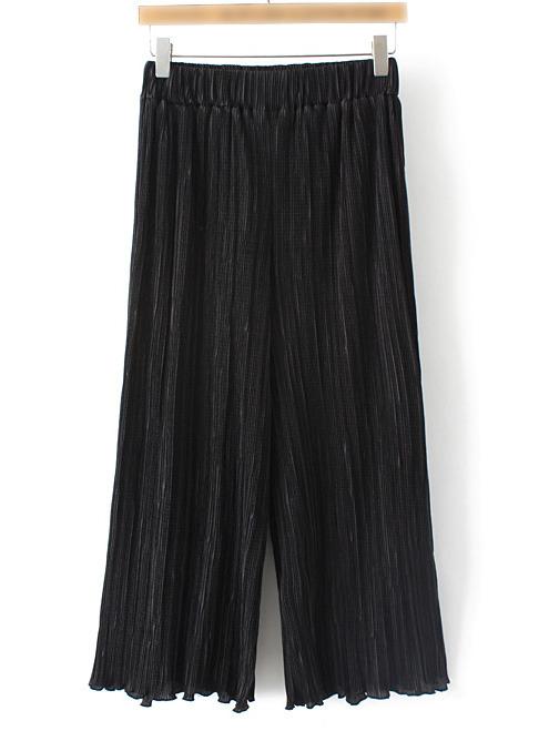 Shein Black Elastic Waist Straight Pants
