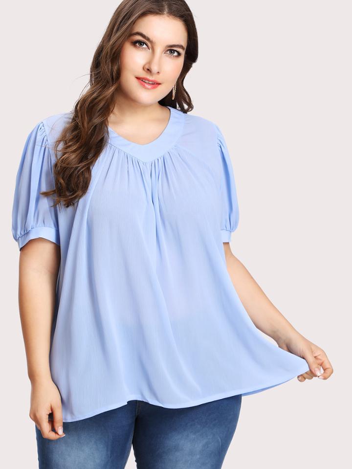 Shein Ruched Detail Top