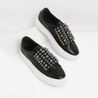 Shein Studded Detail Slip On Sneakers