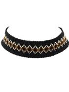 Shein Gothic Style Wide Braided Rope Choker Collar Necklace