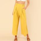 Shein Shirred Wide Waist Loose Pants