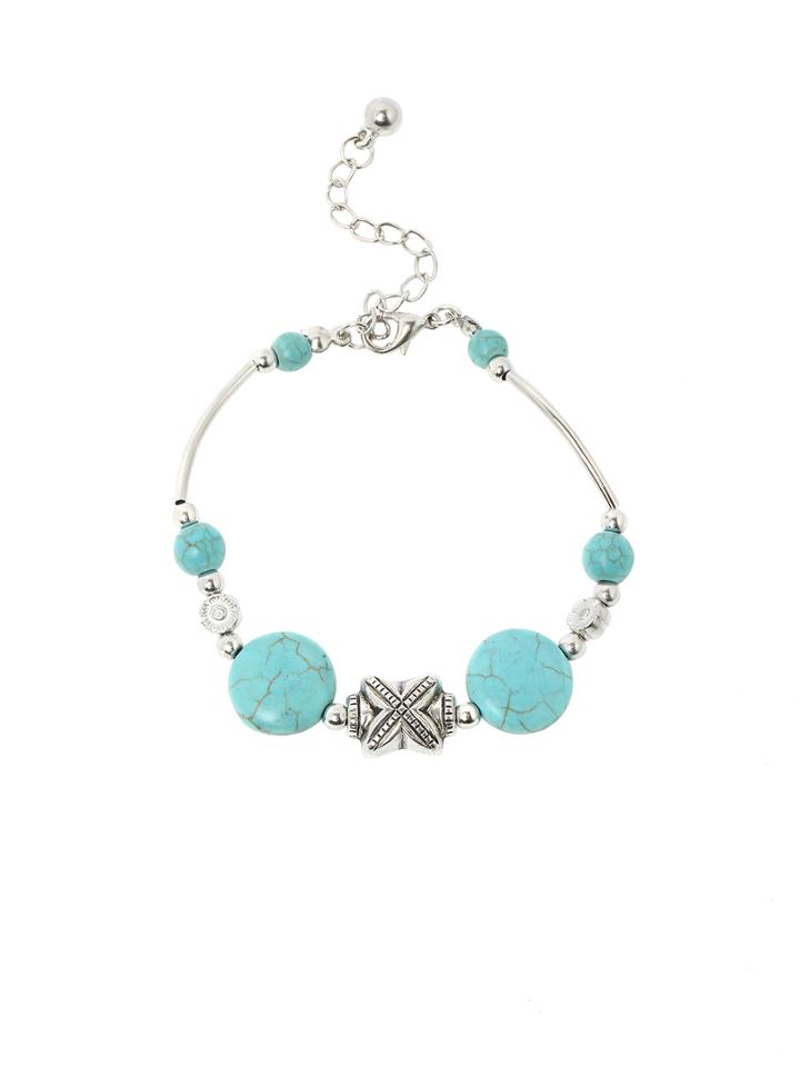 Shein Turquoise Plated Adjustable Bracelet