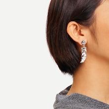 Shein Textured Abstract Metal Drop Earrings
