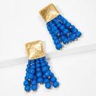 Shein Bead Tassel Design Drop Earrings