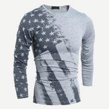 Shein Men American Flags Print Tee