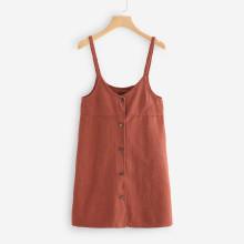 Shein Strappy Denim Cami Dress