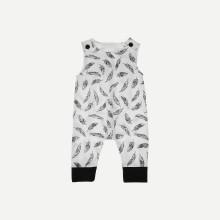 Shein Boys Feathers Print Romper