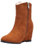 Shein Camel Pointy Within Higher Boots