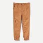 Shein Men Button Fly And Elastic Hem Pants