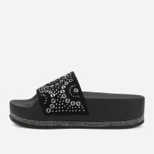 Shein Geometric Pattern Flatform Sandals