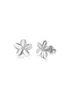 Shein Rhinestone Embellished Flower Stud Earrings