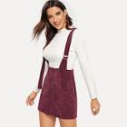 Shein Button Up Skirt With Adjustable Strap