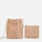 Shein Pu Bucket Bag With Pouch