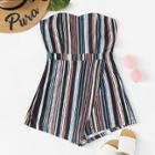 Shein Striped Tiered Tube Romper