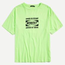 Shein Men Letter Print Short Sleeve Tee