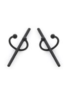 Shein Black Metal Bar Ear Cuff