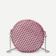 Shein Allover Polka Dot Crossbody Chain Bag