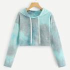 Shein Tie Dye Drawstring Hoodie Sweatshirt