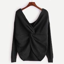 Shein Plus Twist Detail Sweater