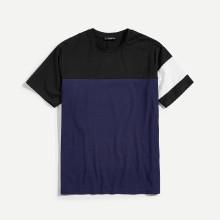 Shein Men Cut And Sew Short Sleeve Tee