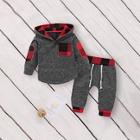 Shein Toddler Boys Elbow Patch Sweatshirt With Knot Front Pants