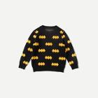 Shein Toddler Boys Halloween Bat Pattern Sweater