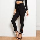 Shein Waist Belted Knot Solid Pants