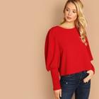 Shein Gigot Sleeve Solid Top