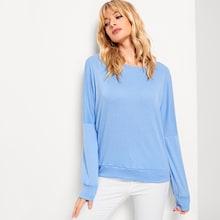 Shein Cut Out Back Solid Sweatshirt