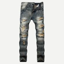 Shein Men Make Old Destroyed Jeans