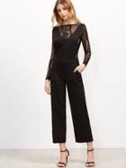 Shein Straight Leg Cropped Overall Pants