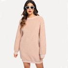 Shein Solid Tunic Teddy Dress