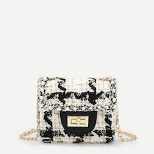Shein Girls Faux Pearl Detail Chain Crossbody Bag