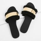 Shein Tassel Detail Flat Sandals