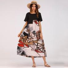 Shein Graffiti Print Longline Dress
