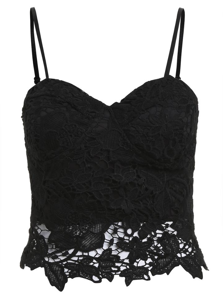 Shein Spaghetti Strap Lace Cami Top