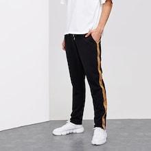 Shein Men Slant Pocket Contrast Tape Side Pants