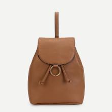 Shein Ring Front Flap Backpack