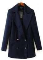 Rosewe Fashionable Long Sleeve Button Closure Coat With Turndown Collar