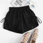 Shein Plus Lace-up Side Shorts