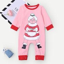 Shein Toddler Girls Figure Pattern Jumpsuit