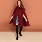 Shein Plus Bow Tie Neck Cape Coat
