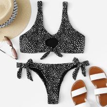 Shein Cut-out Tie Side Bikini Set