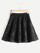 Shein Laser Cut Out Layered Skirt