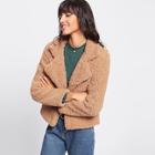 Shein Lapel Sherpa Teddy Jacket