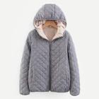 Shein Shearling Lined Quilted Hooded Puffer Jacket