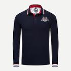 Shein Men Letter Embroidery Polo Shirt